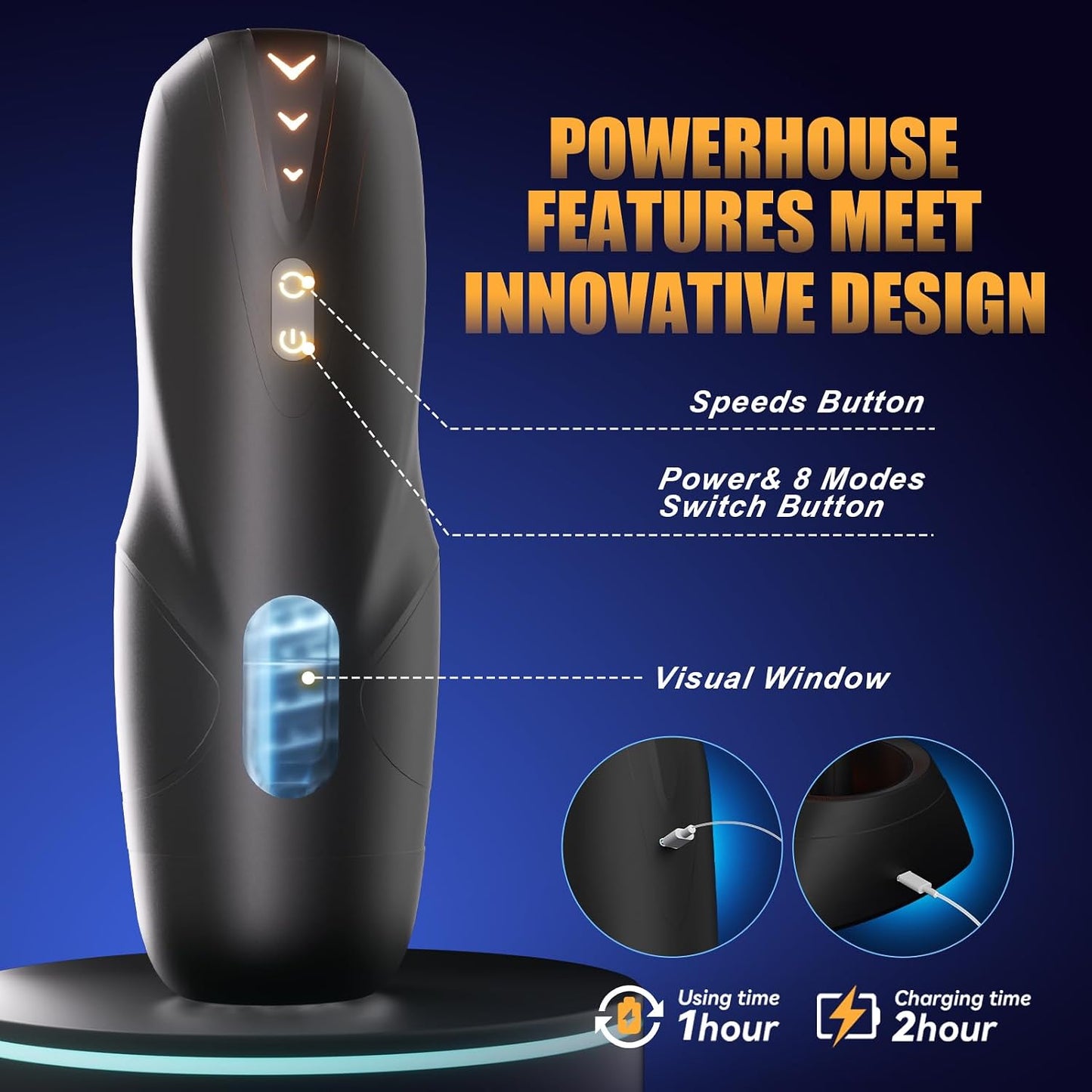 Thrusting & Rotating Automatic Male Masturbator