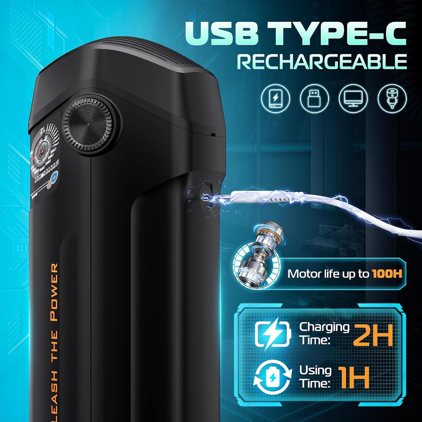 Automatic Male Masturbator 10 Vibration & Thrusting Modes