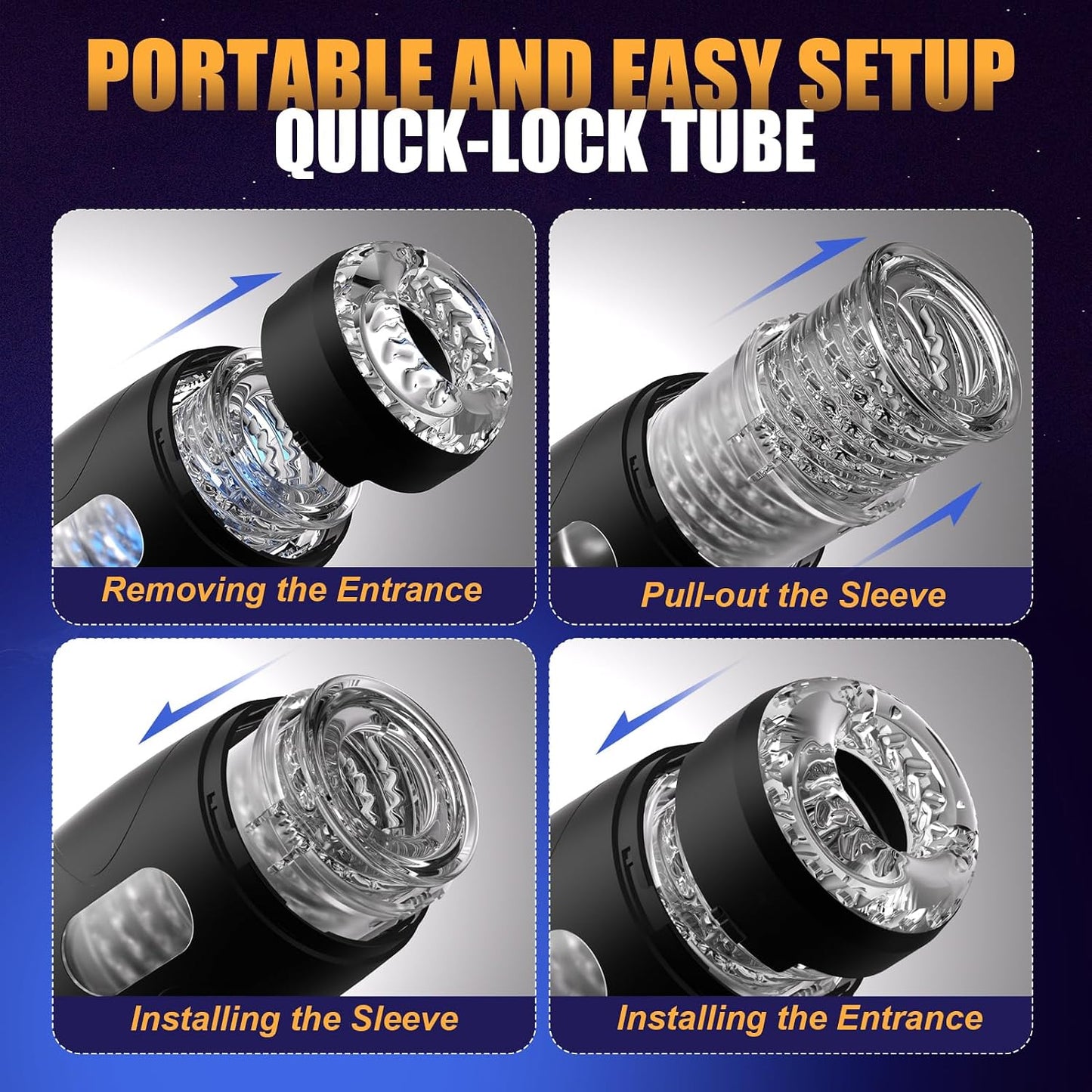Thrusting & Rotating Automatic Male Masturbator