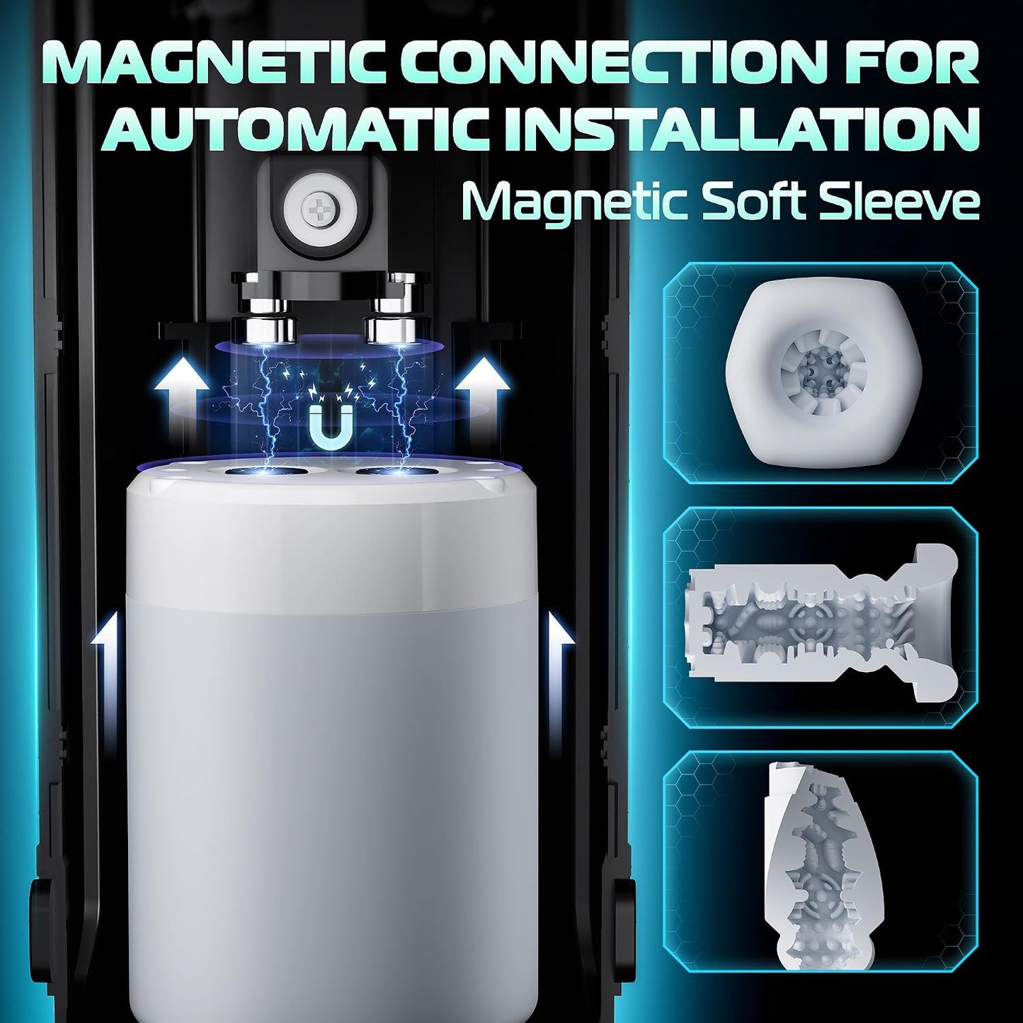 Automatic Male Masturbator 10 Vibration & Thrusting Modes